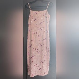 Vintage Silk Slip Dress Size S (4)